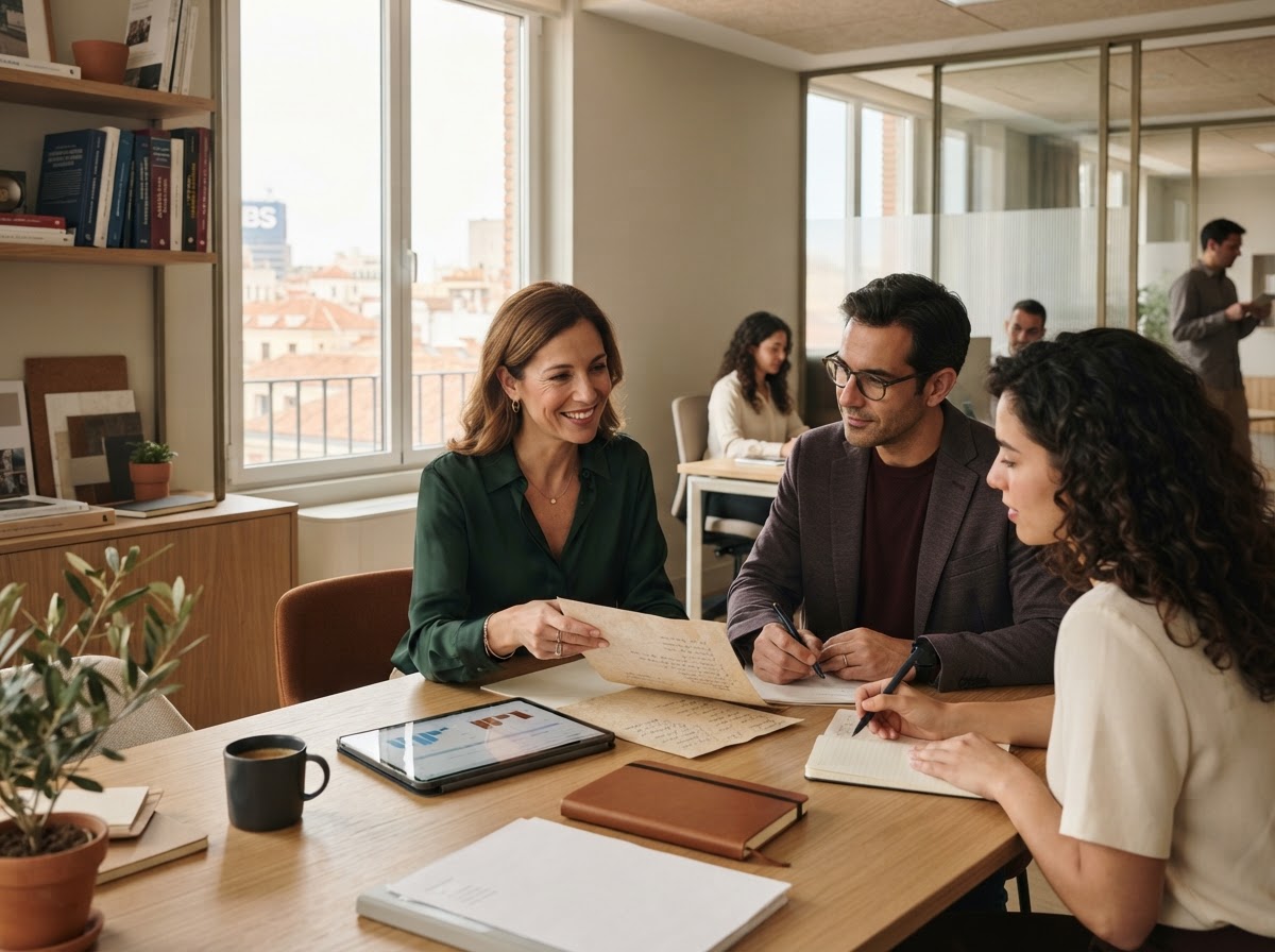 Firme Fianzura: equipo de análisis revisando modelos predictivos de inversión
